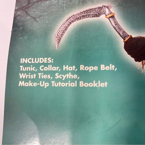 Creepy Scarecrow Child Halloween Costume, Size XL (12-14) - Picture 3 of 12